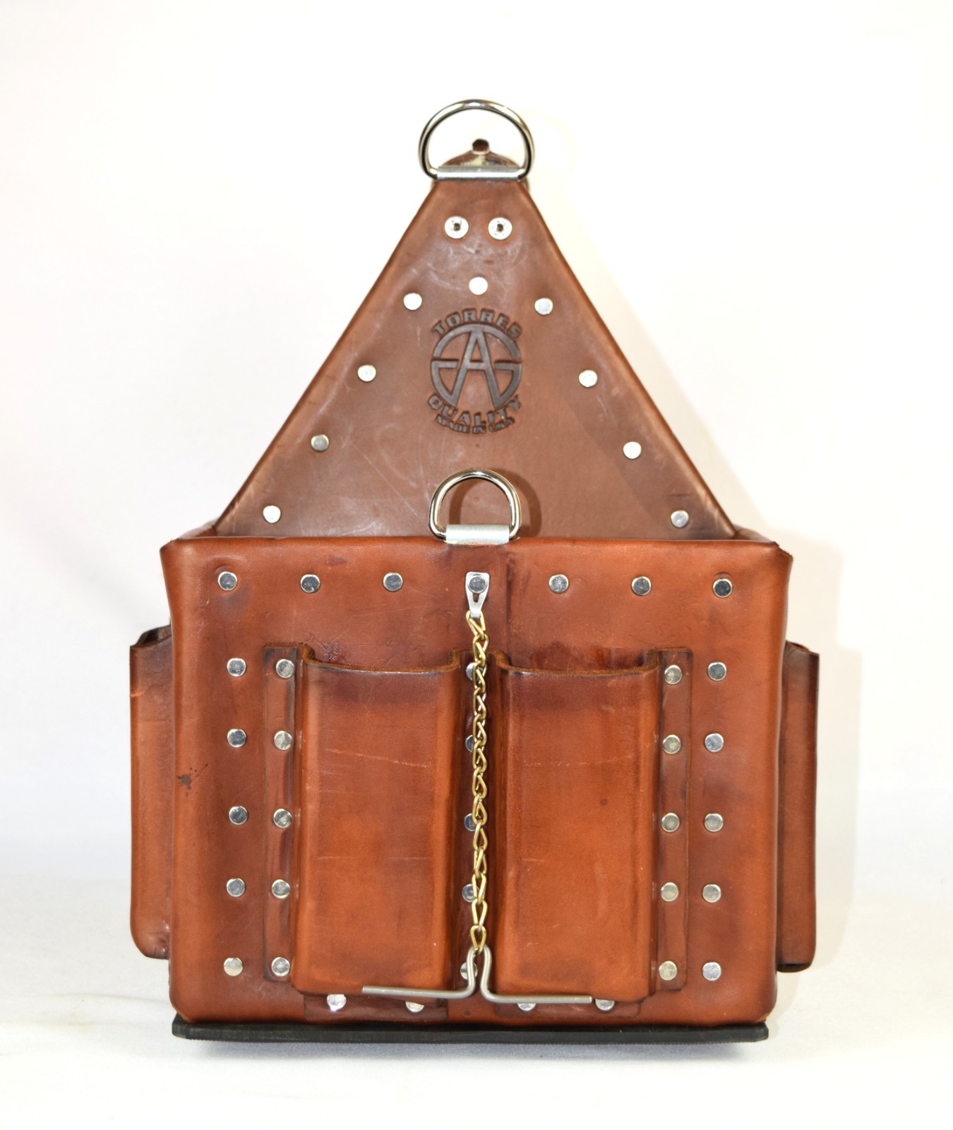 Electrician Leather Tool Bag Tuff-Tote Journeyman’s Stronghold tote 9X14-RNP