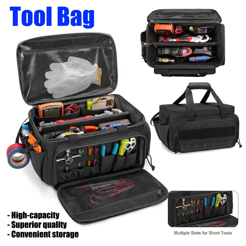 14″Durable Heavy Duty Durable Portable Tool Storage Bag Organizer,Large capacity