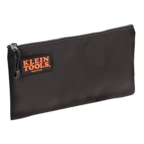 Klein Tools 5139B Zipper Bag, Cordura Nylon Tool Pouch, 12-1/2-Inch, Black