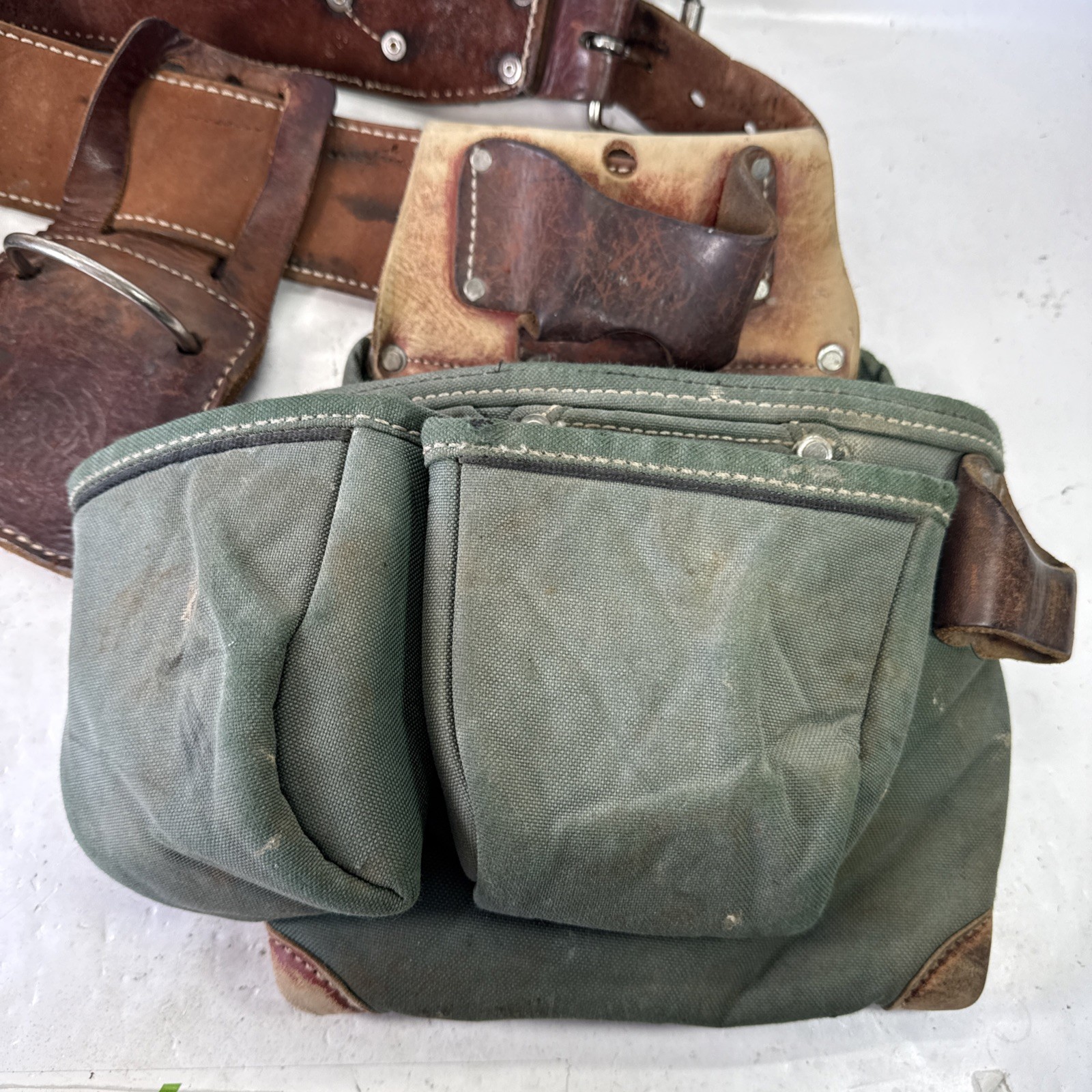 Occidental Leather OxyLights Framer Tool Belt Bag Set & Hammer Clip (Size XL)
