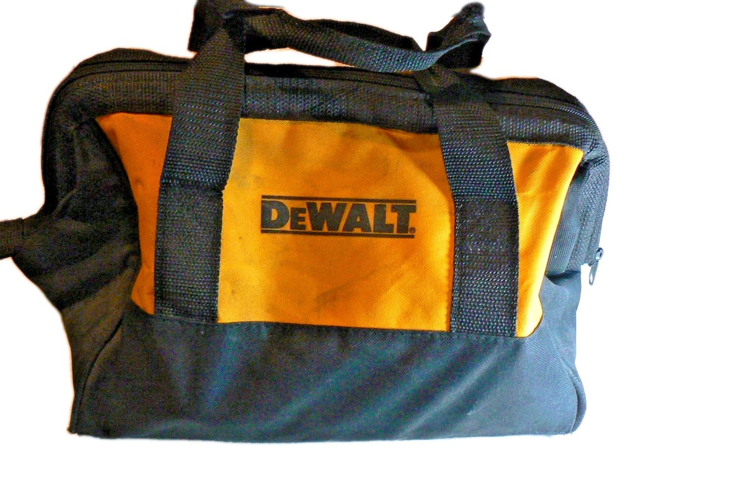 DEWALT 12″ Tool Bag Heavy Duty Ballistic Nylon Contractor Organizer Yellow Black