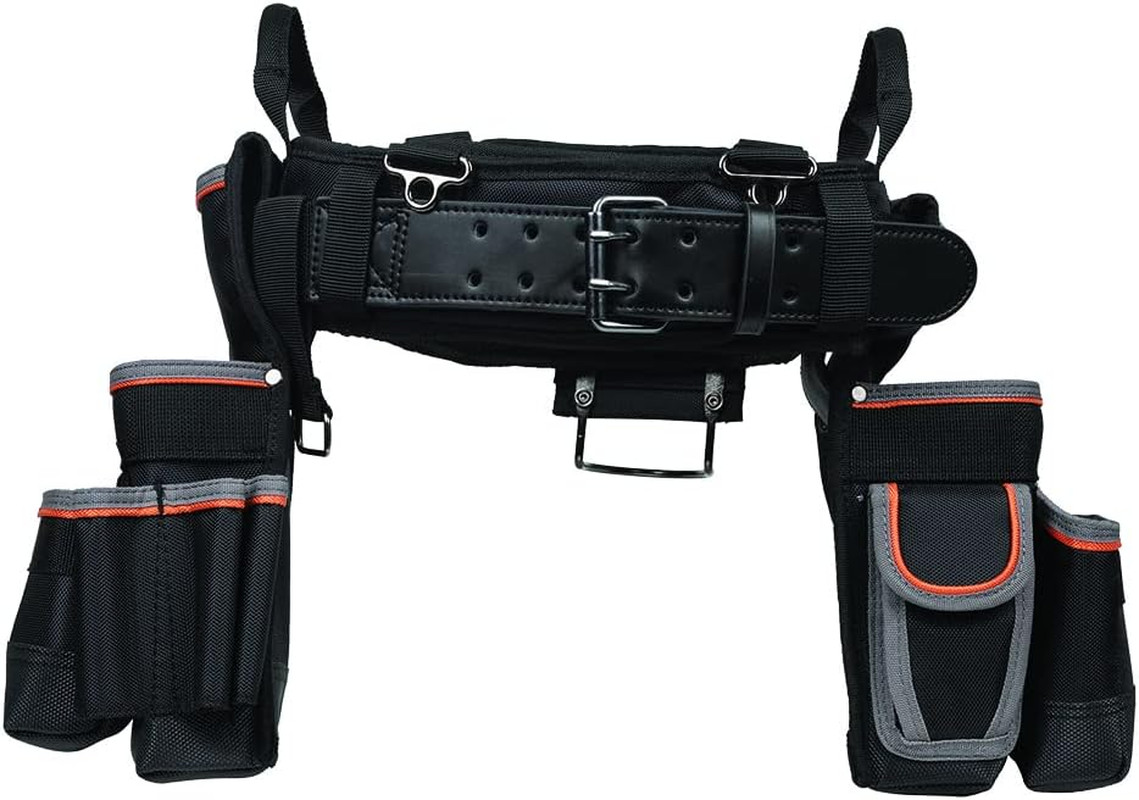 55429 Tradesman Pro Electrician’S Padded Tool Belt and Tool Pouch Combo for Long