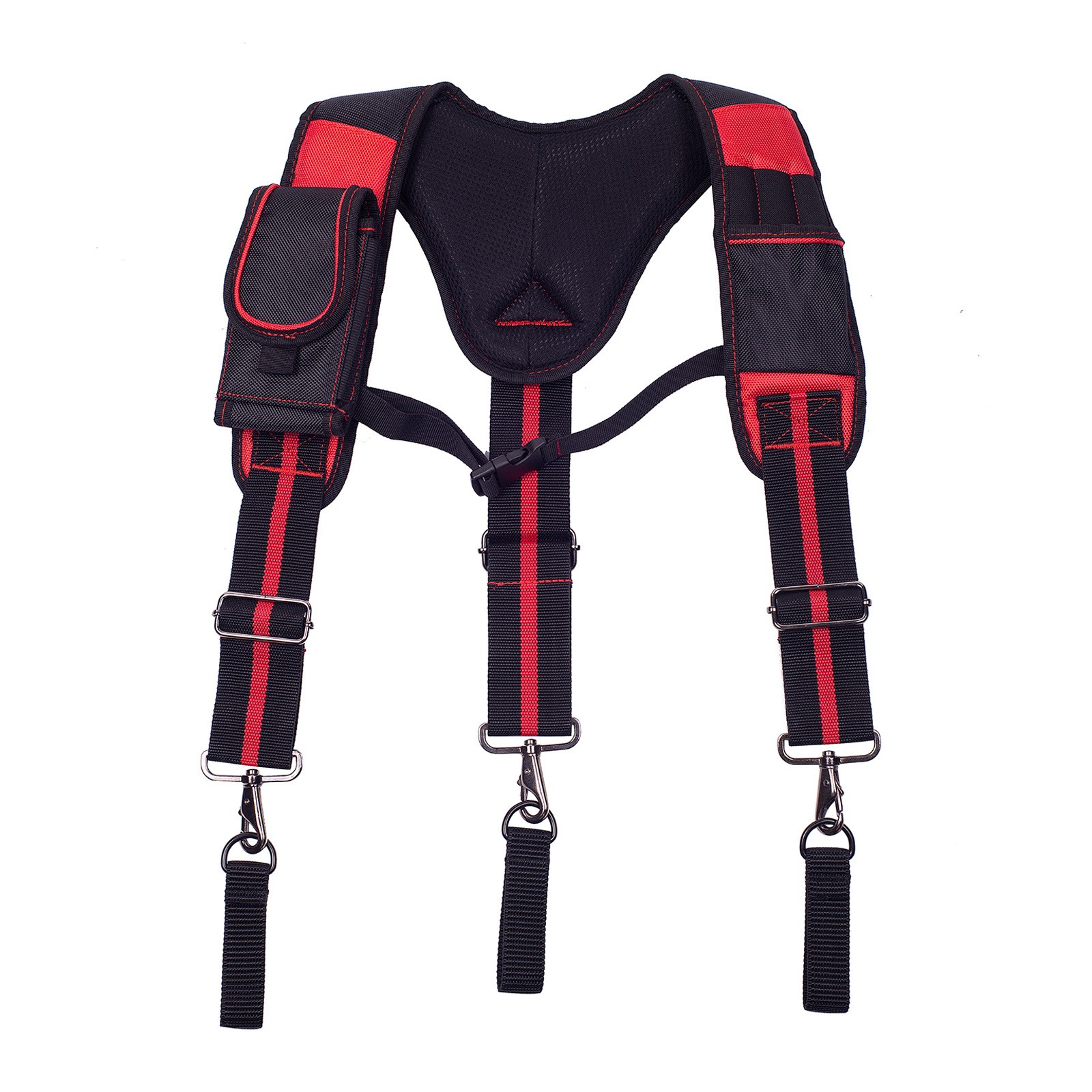 Y-shaped Tool Belt Suspender Padded Shoulder Mobile Pouch Adjustatble Pro Work
