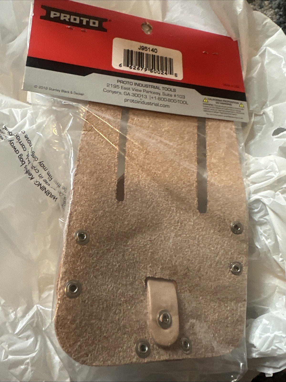 Proto Leather Tape Measure Holster , J95140, Made In USA