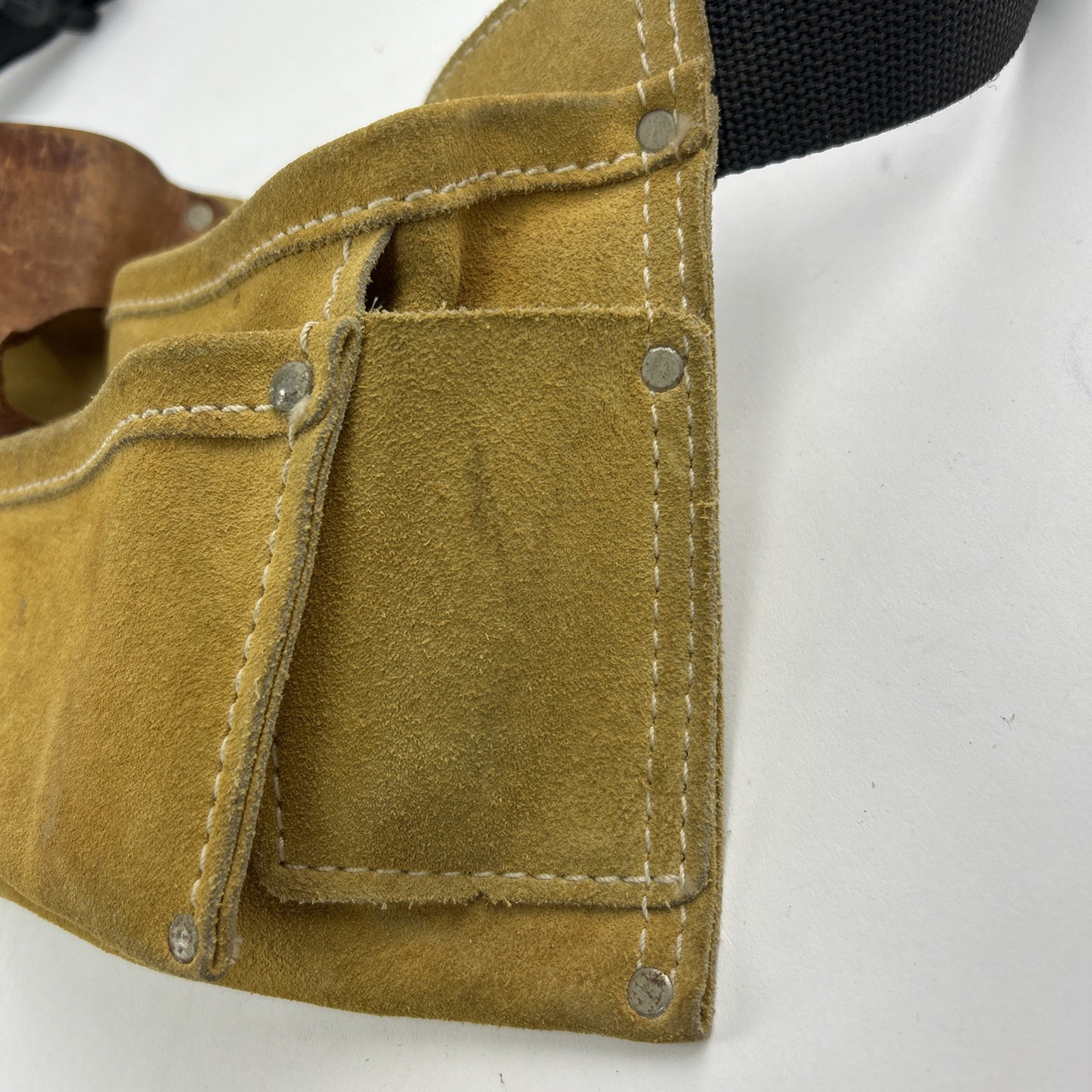 Custom Leather Crafts CLC Leather Suede Tool Belt No 370x-3 Vintage USA