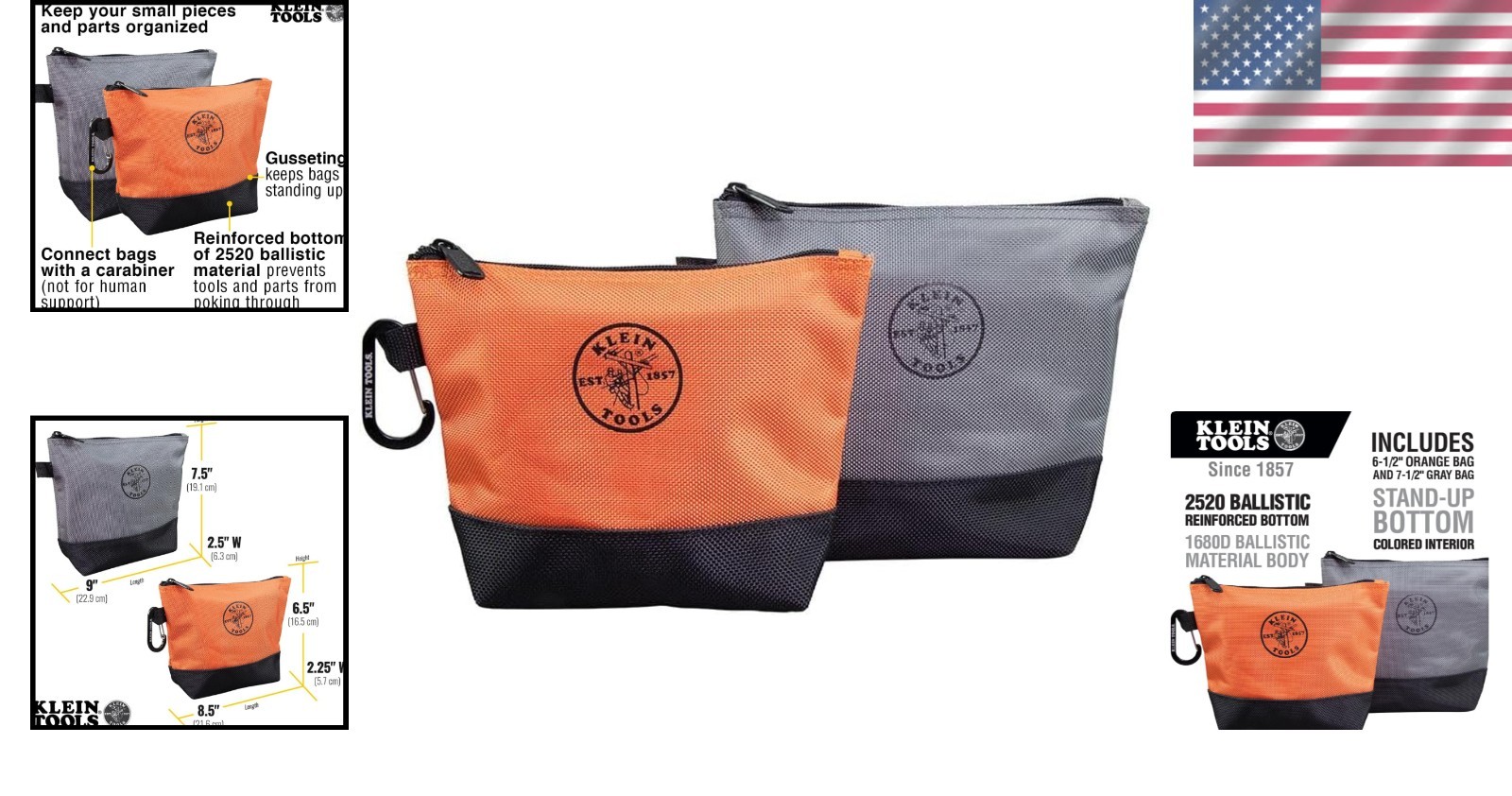 Water Resistant 2-Pack Utility Bags – Durable 1680D & 2520D Ballistic Material