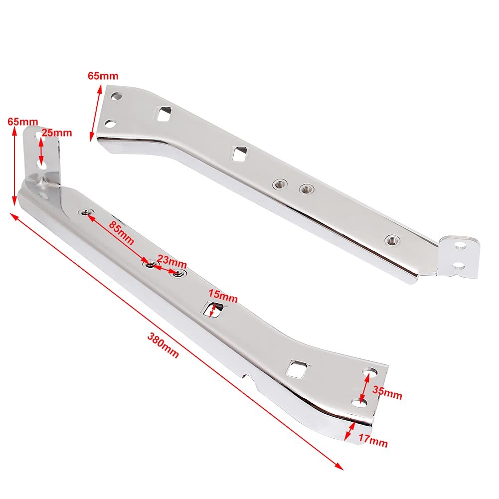 Chrome Saddlebag Rail Support Bracket Left & Right Side Fit for Harley Touring F
