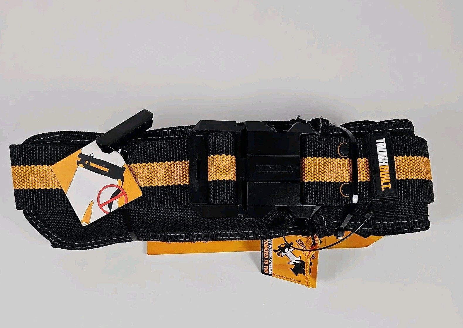 ToughBuilt TB-CT-41 Padded Belt Heavy Duty Buckle Back Support Contractor Tools
