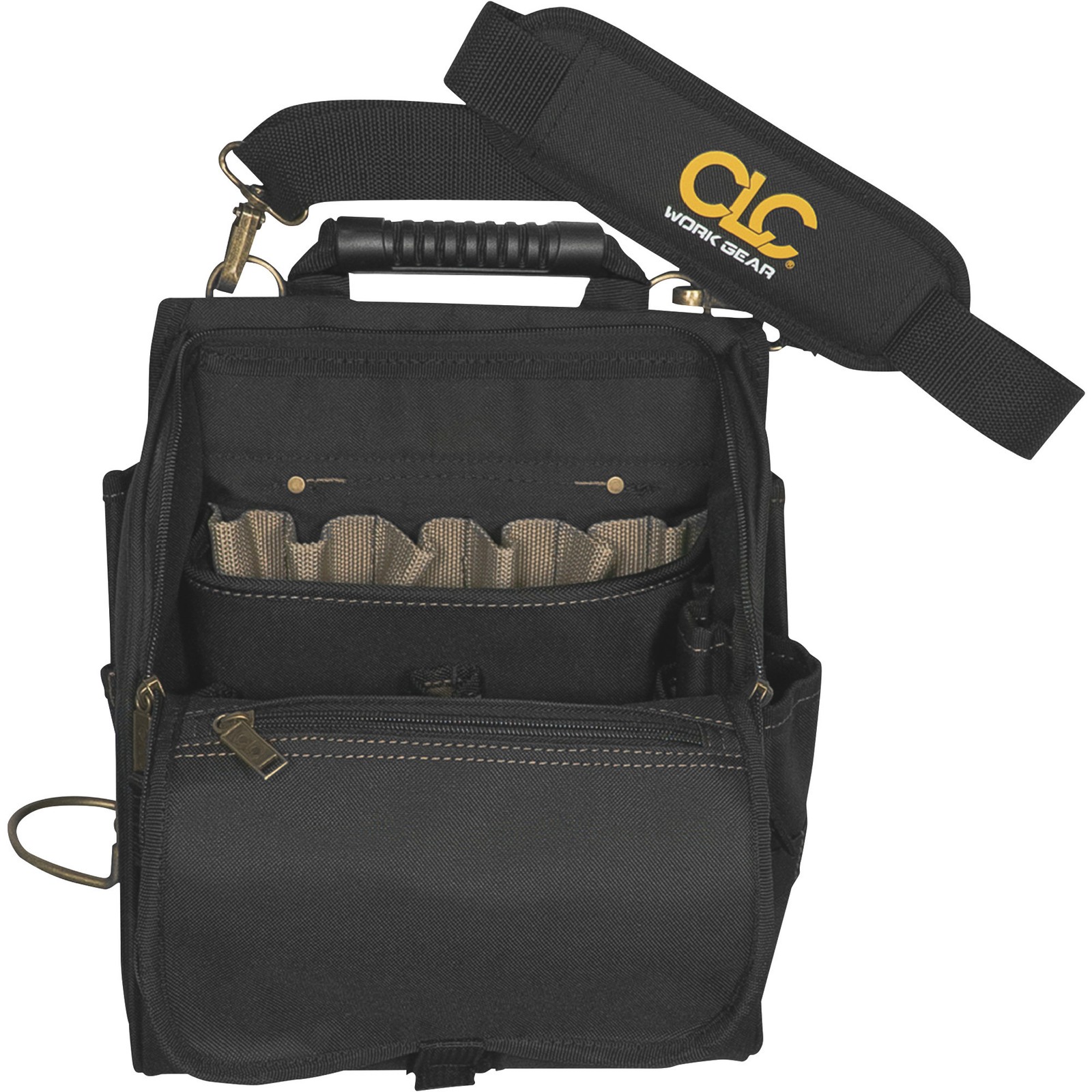 CLC Custom LeatherCraft 21-Pocket Electrician Tool Pouch, 10in.W x 4in.D x 14