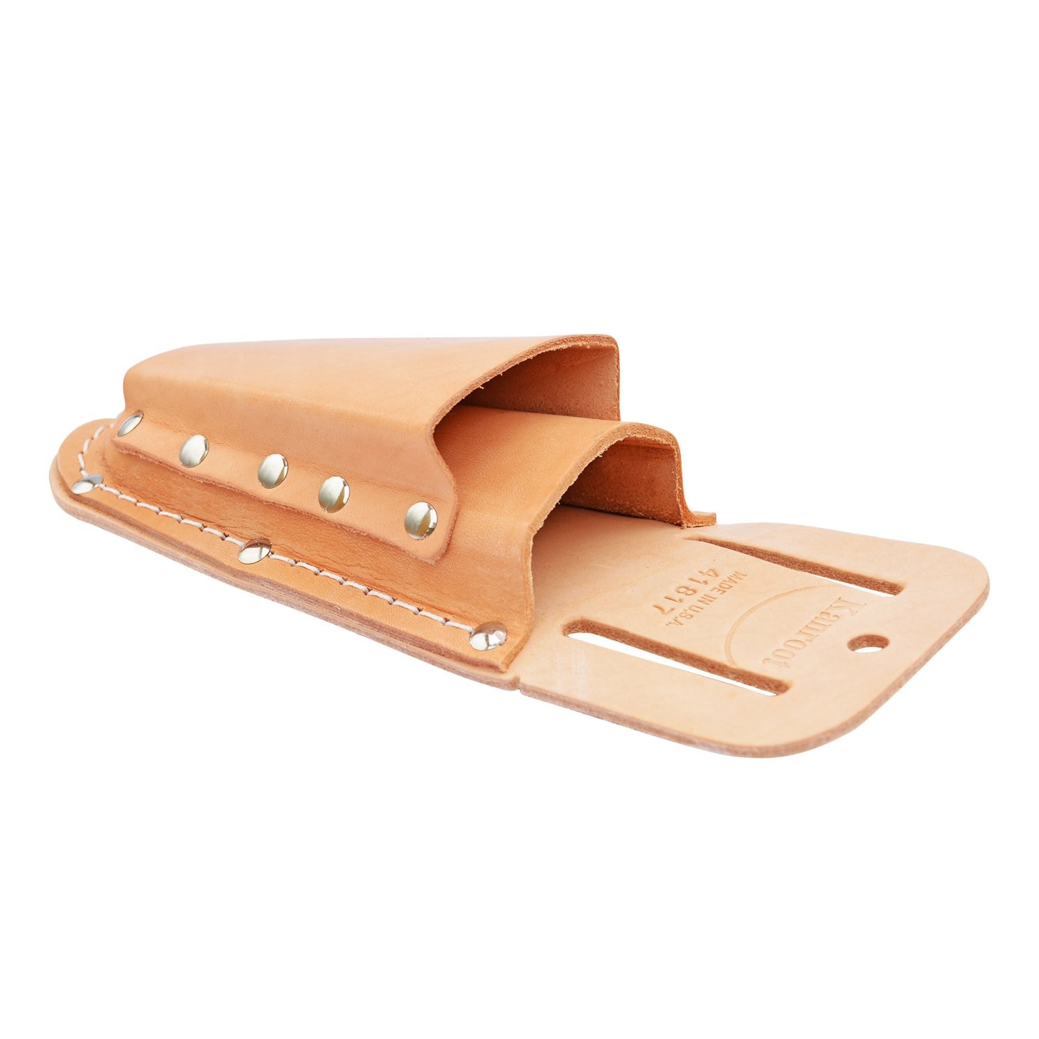 41817 Double Pocket Pliers Top Grain Leather Holster Tool Belt Pouch Storage