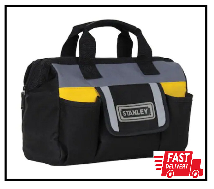 NEW Durable Stable Soft Sided Tool Bag 12in Secure Storage Pockets Small Parts