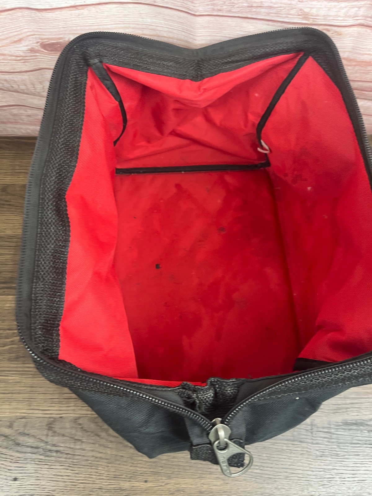 Milwaukee M12 Fuel Tool Bag Red Black Contractor Tool Storage Bag Zipper