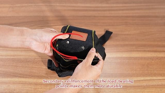 Small Tool Pouch, Small Tool Bag, Tool Pouch with Belt, Industrial Grade Thicken
