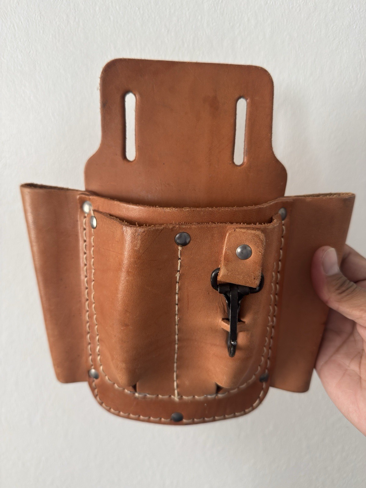 Vintage Chace Leather Tool Pouch and Leather Belt Made In USA Fall River Mass
