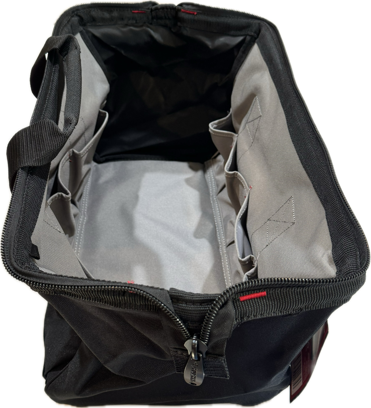 NEW Husky 18” Wide Mouth Zippered Water Resistant Tool Bag / 14 Pockets 258 028