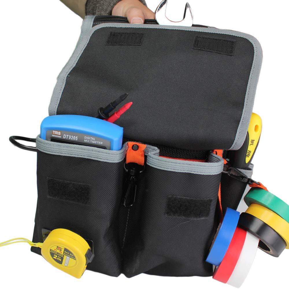 Heavy Duty Tradesman Pro Tool Pouch with Various Sized Pockets and Electrical…