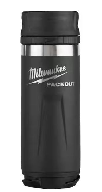 Milwaukee 18Oz Insulated Mug Bottle Black Packout 48-22-8395B NEW