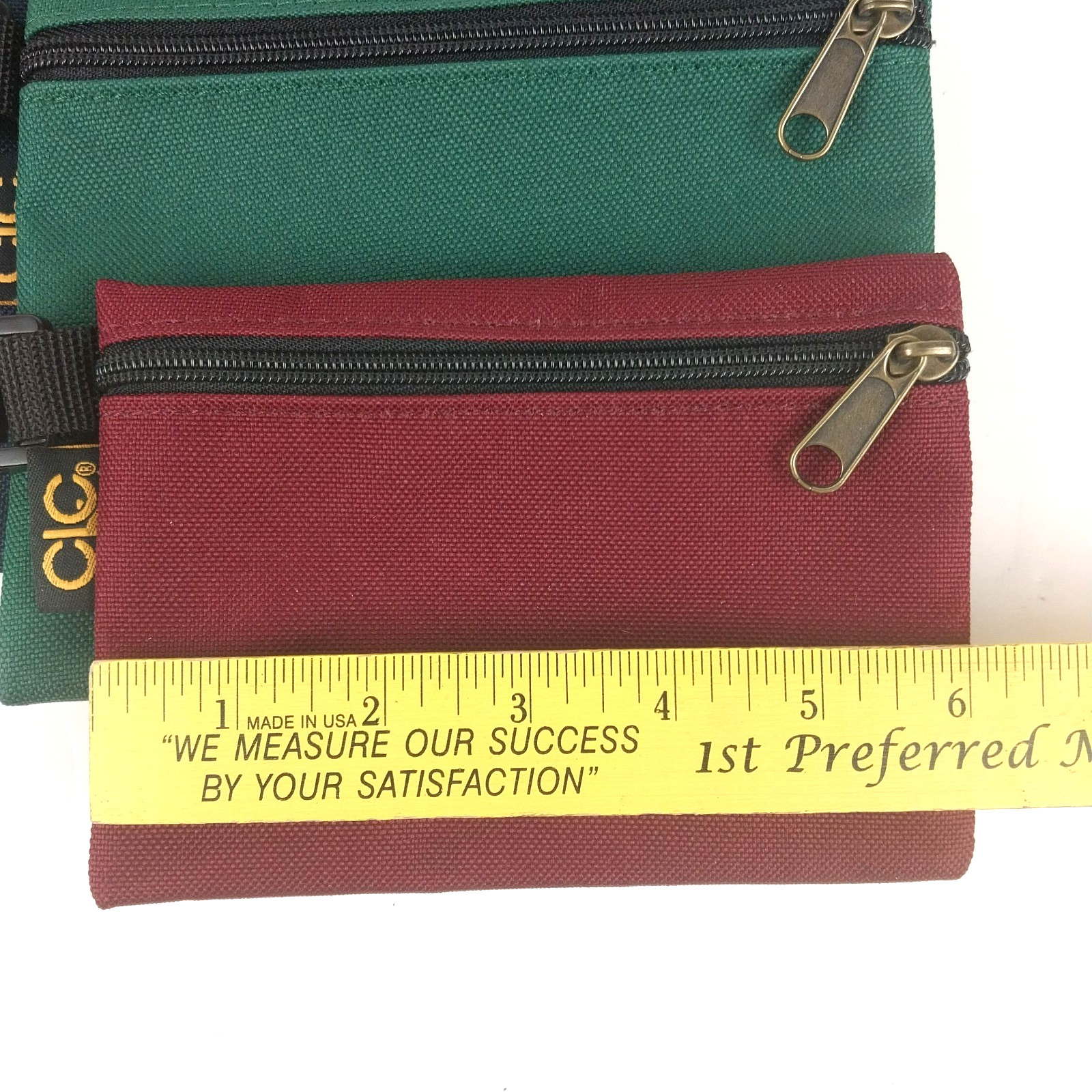 CLC 3-Pc Zippered Clip-On Utility Pouch Caddy Set -Durable & Water Resistant