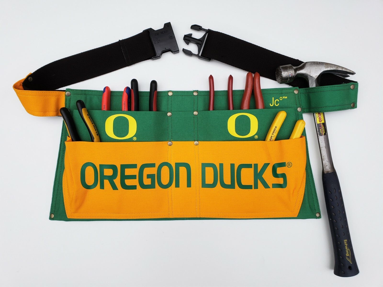 JCo Sport officially licensed duck canvas fan gear tool apron. Large(40-49) in.