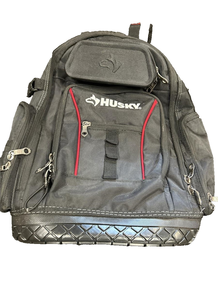 Husky 16 in. Pro Tool Backpack H-68004-03 – Water Resistant 42 Pockets