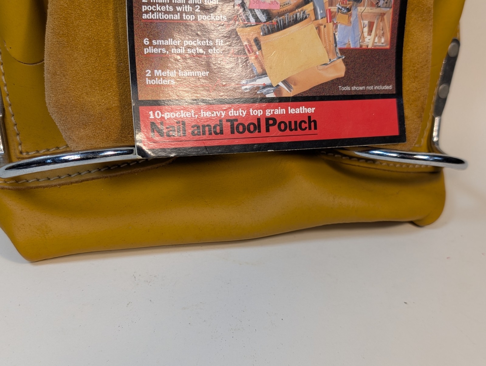 NOS Sears Craftsman Leather Nail Tool Pouch #940645 Top Grain Leather