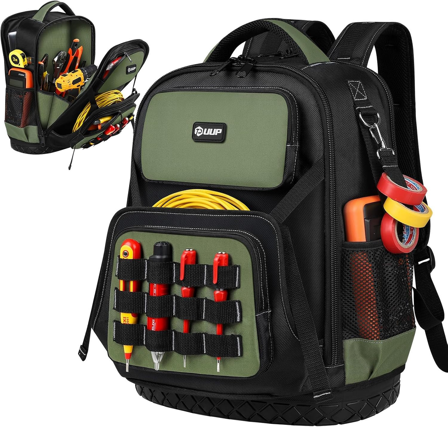 Heavy Duty Tool Backpack with Waterproof Bottom – Ideal for Tradesmen & Dads