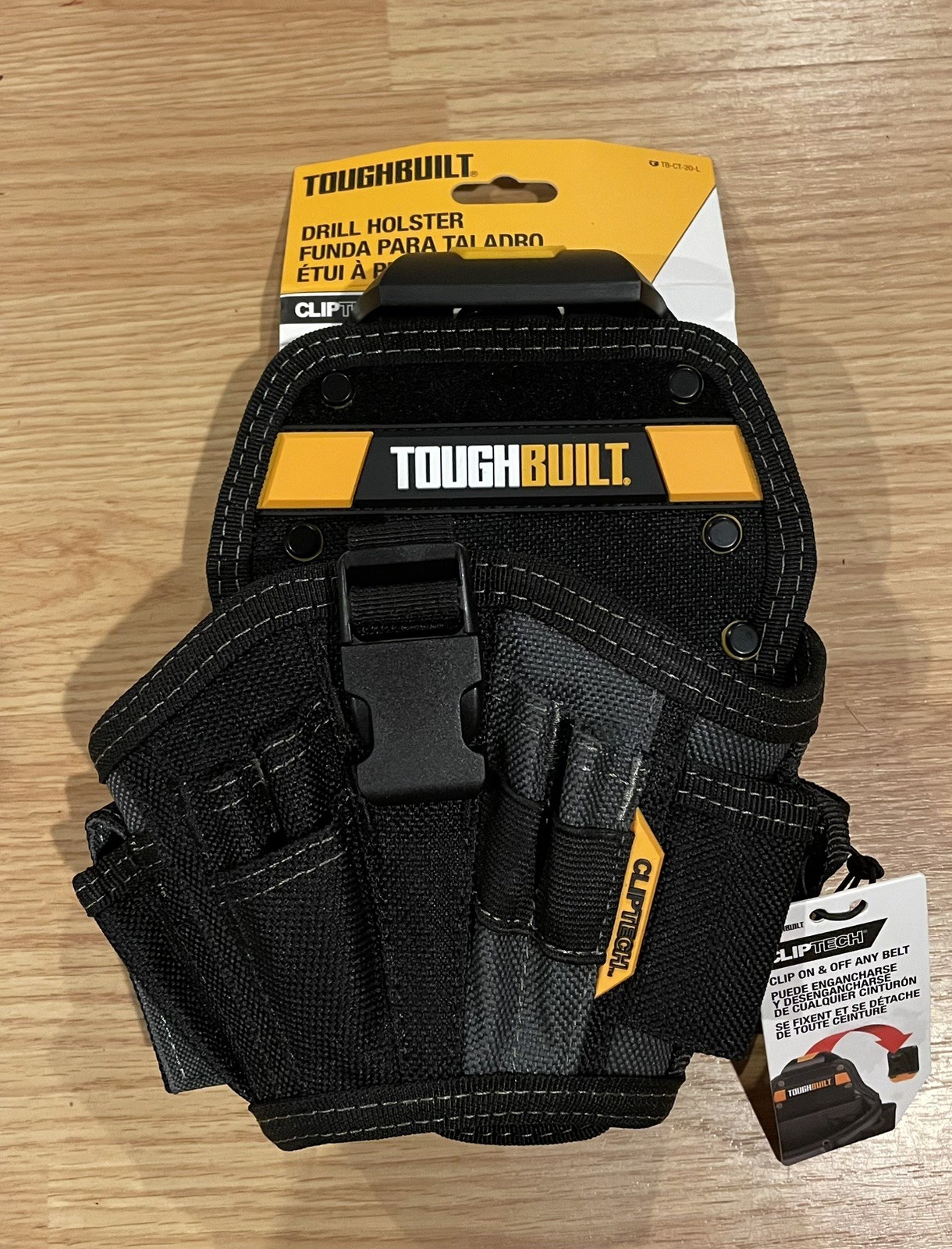 TOUGHBUILT TB-CT-20-L Drill Holster Large Tool Belt Pouch Utility Waist Bag