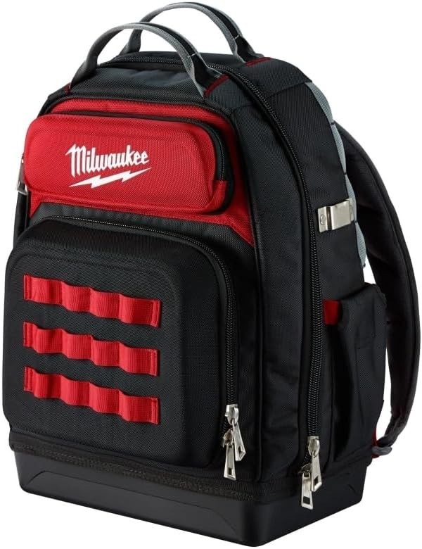 Milwaukee 48-22-8201 Ultimate Jobsite Backpack, Black/Red