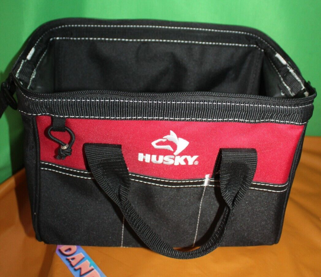 Husky Red And Black Tool Pouch Carry Bag Holder