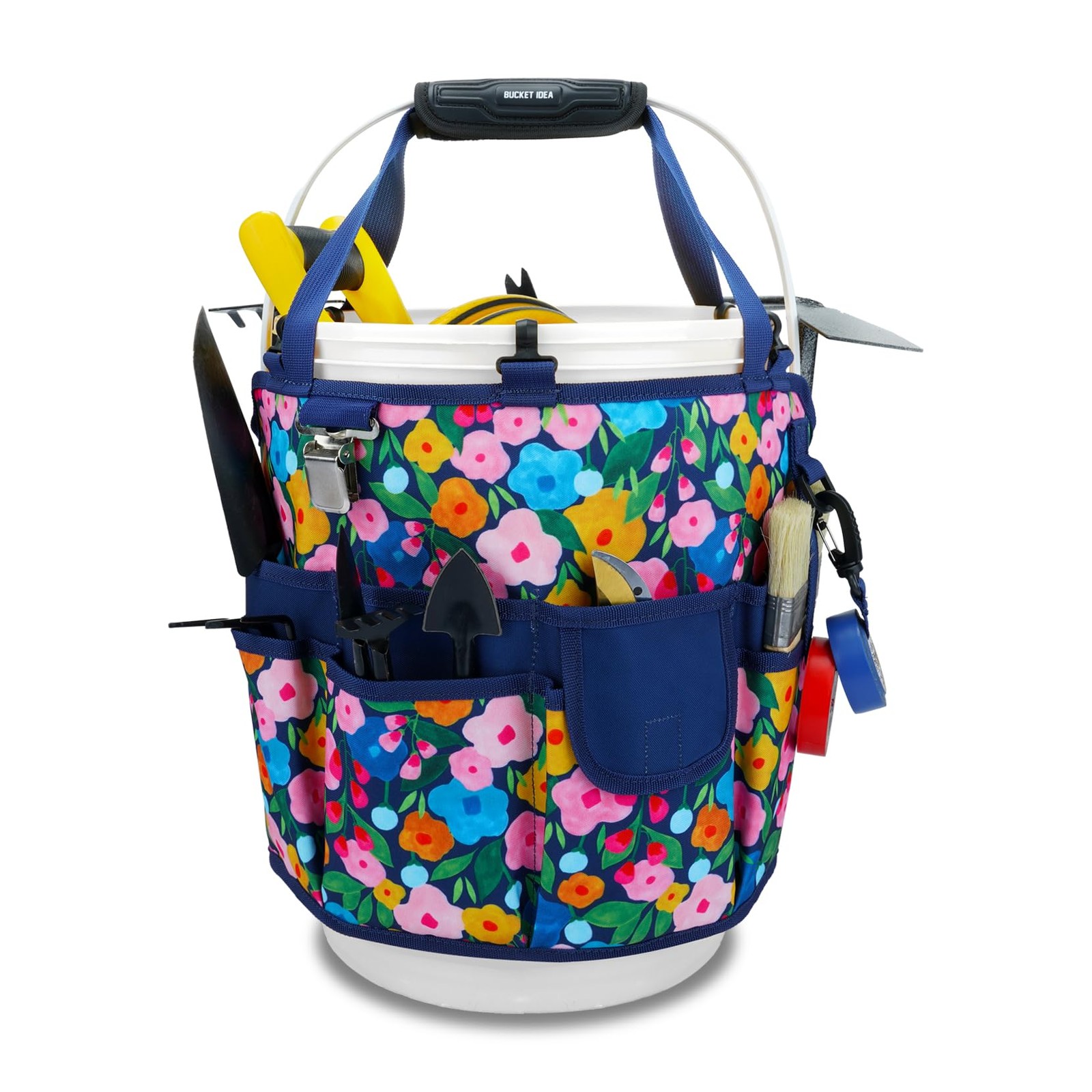 18Pocket Bucket Tool Organizer HeavyDuty 5 Gallon Caddy Hangable Handle