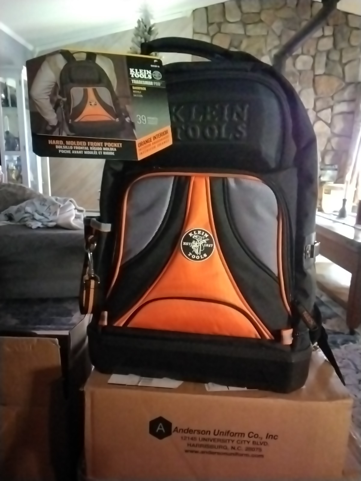 Klein Tools 55421BP-14 Tradesman Pro Tool Backpack with 39 Pockets Molded Bottom