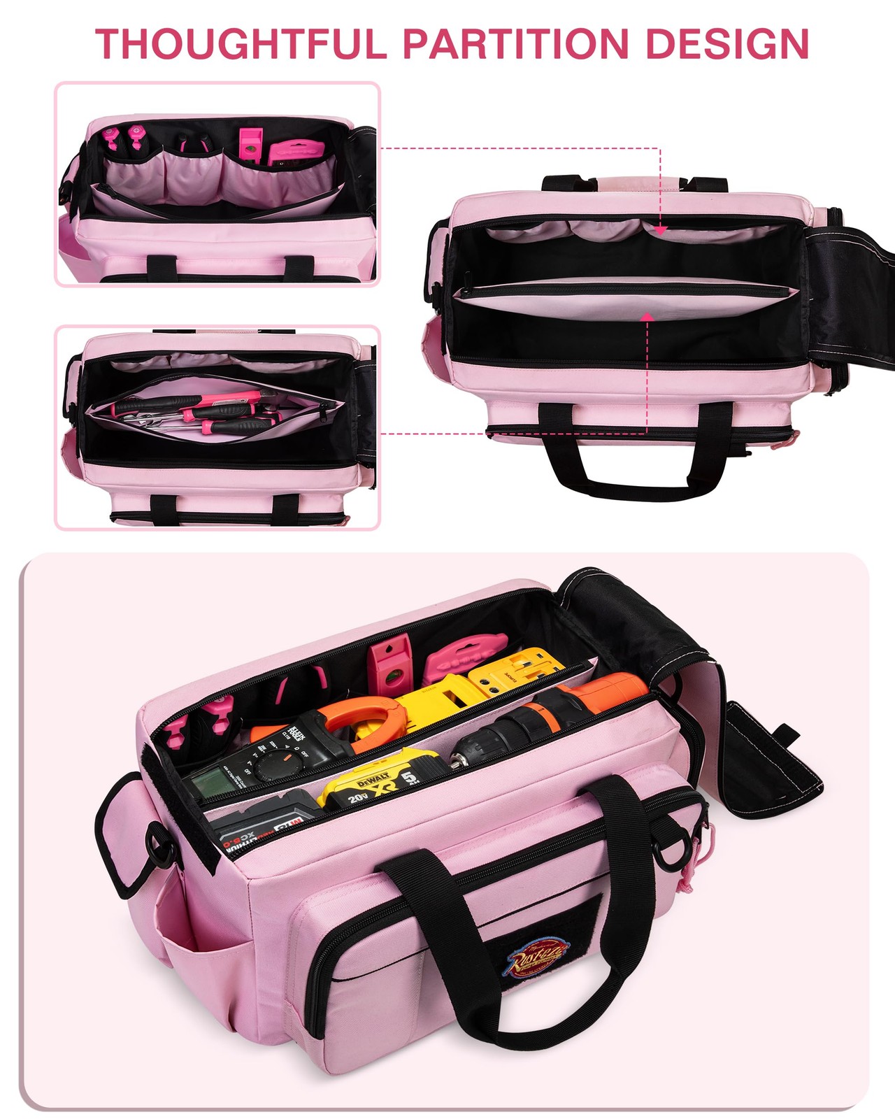 Bolsa táctica para herramientas mujer, organizador de herramientas de 40 cm.