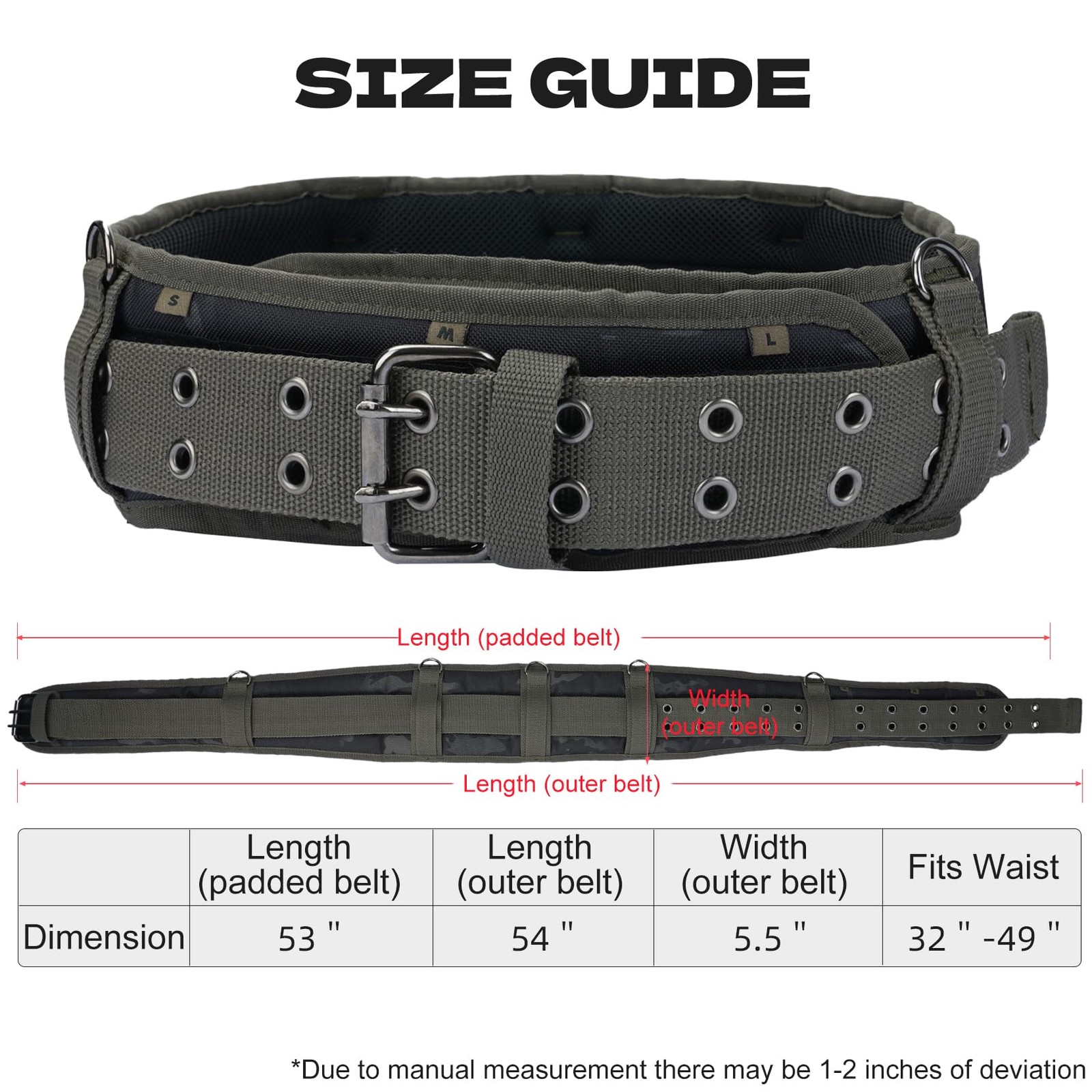 MELOTOUGH Camo Tool Belt with Suspenders Camouflage Tool Pouch Organizer Supe…