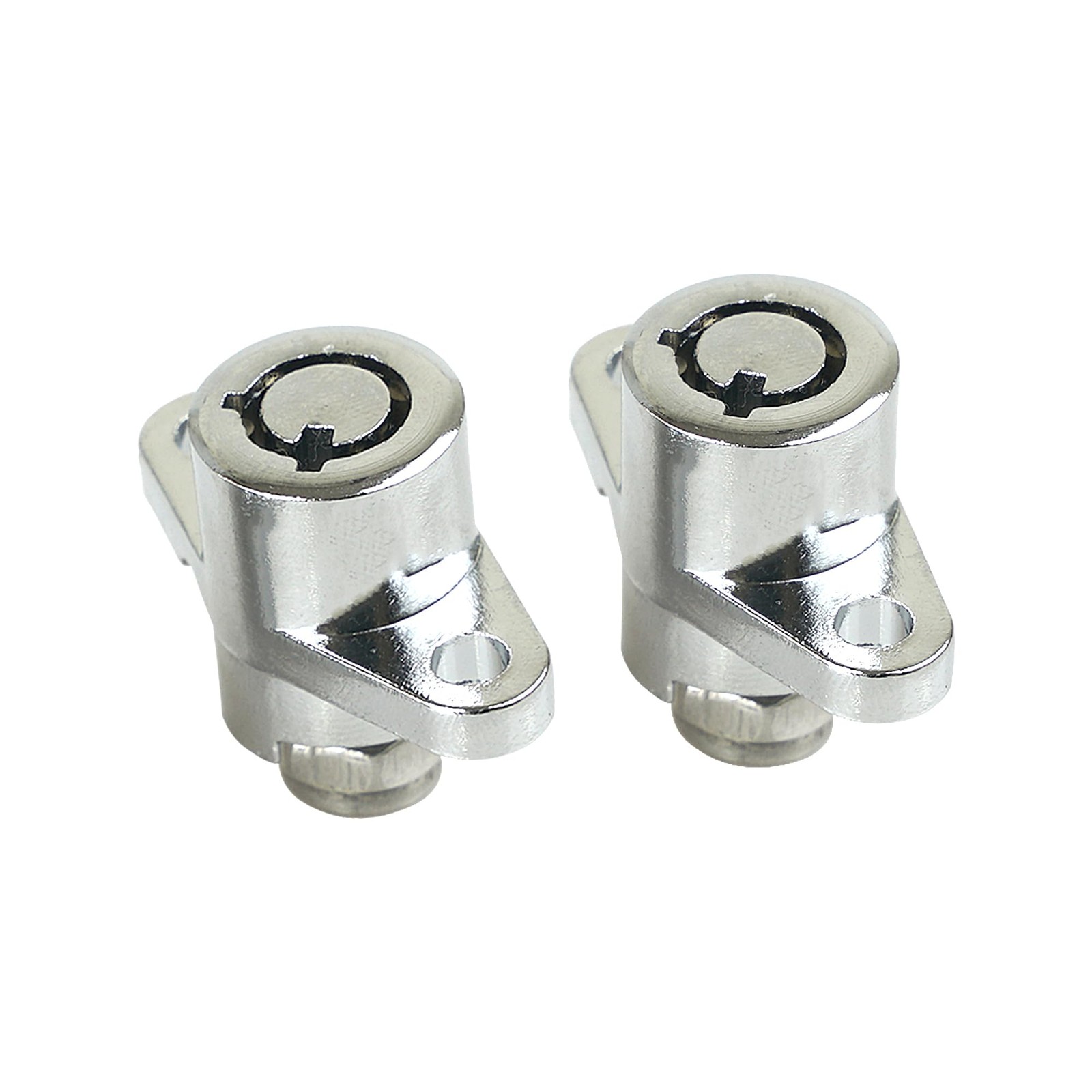 SWESGI Motorcycle Hard Saddlebag Locks Set with Keys Fits for Harley Chrome