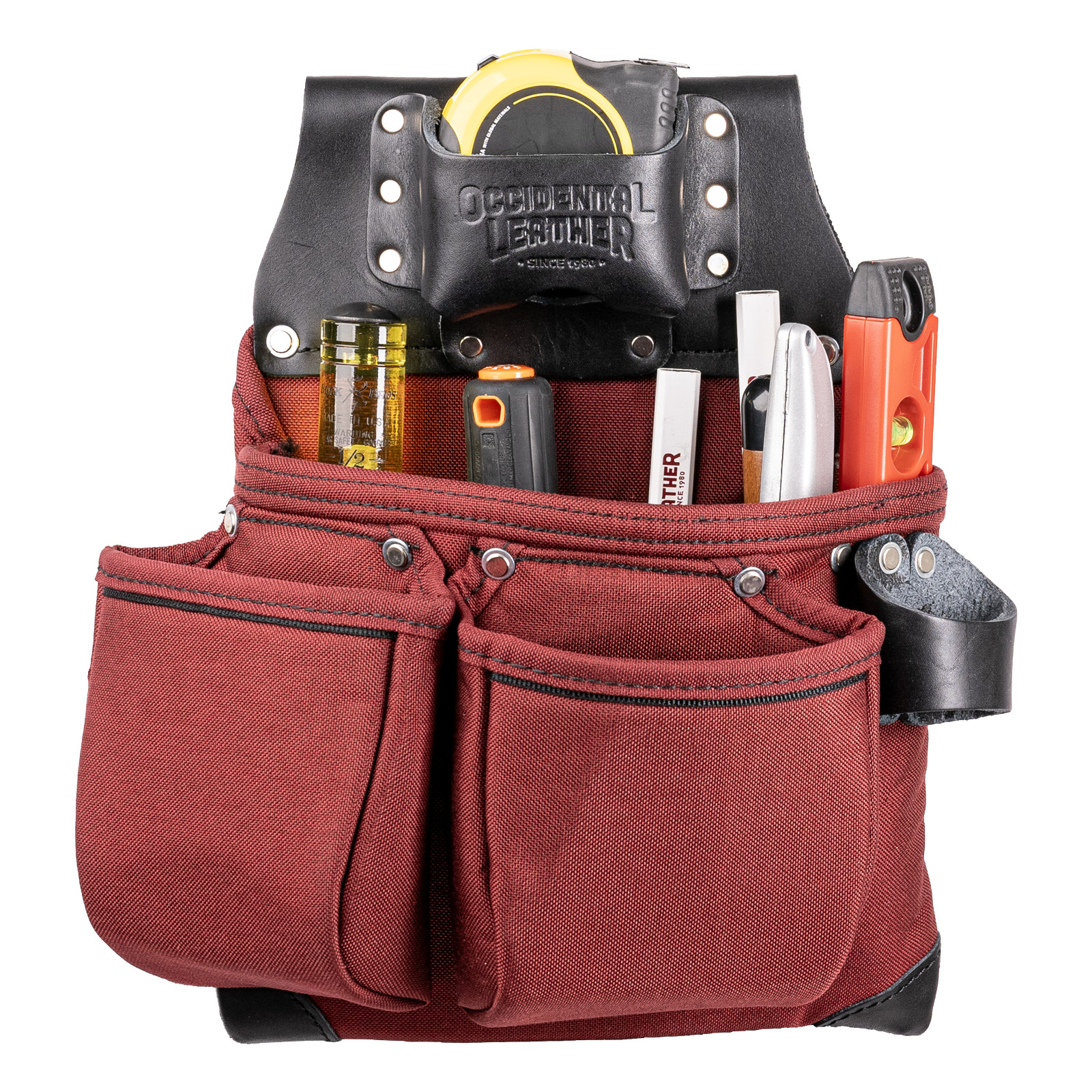 Occidental Leather R8018DB Red OxyLights 3 Pouch Tool Bag