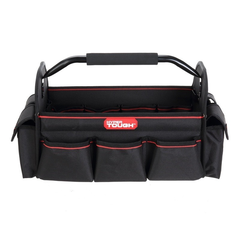 16 Inch Open Top Tool Tote Organizer W/ 20 Pockets Durable Storage Bag New