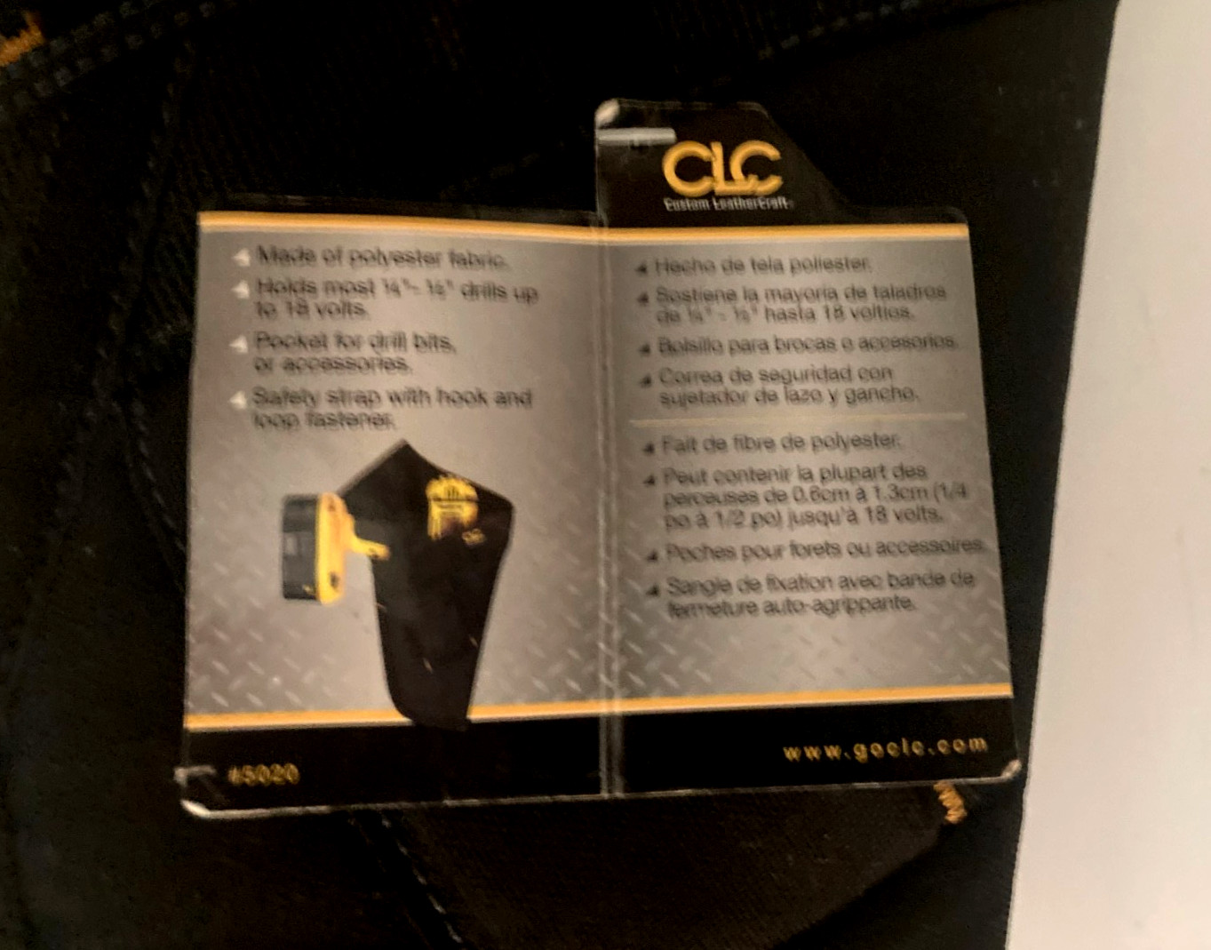CLC Custom Leathercraft 5020 Cordless Drill Holster FREE SHIPPING