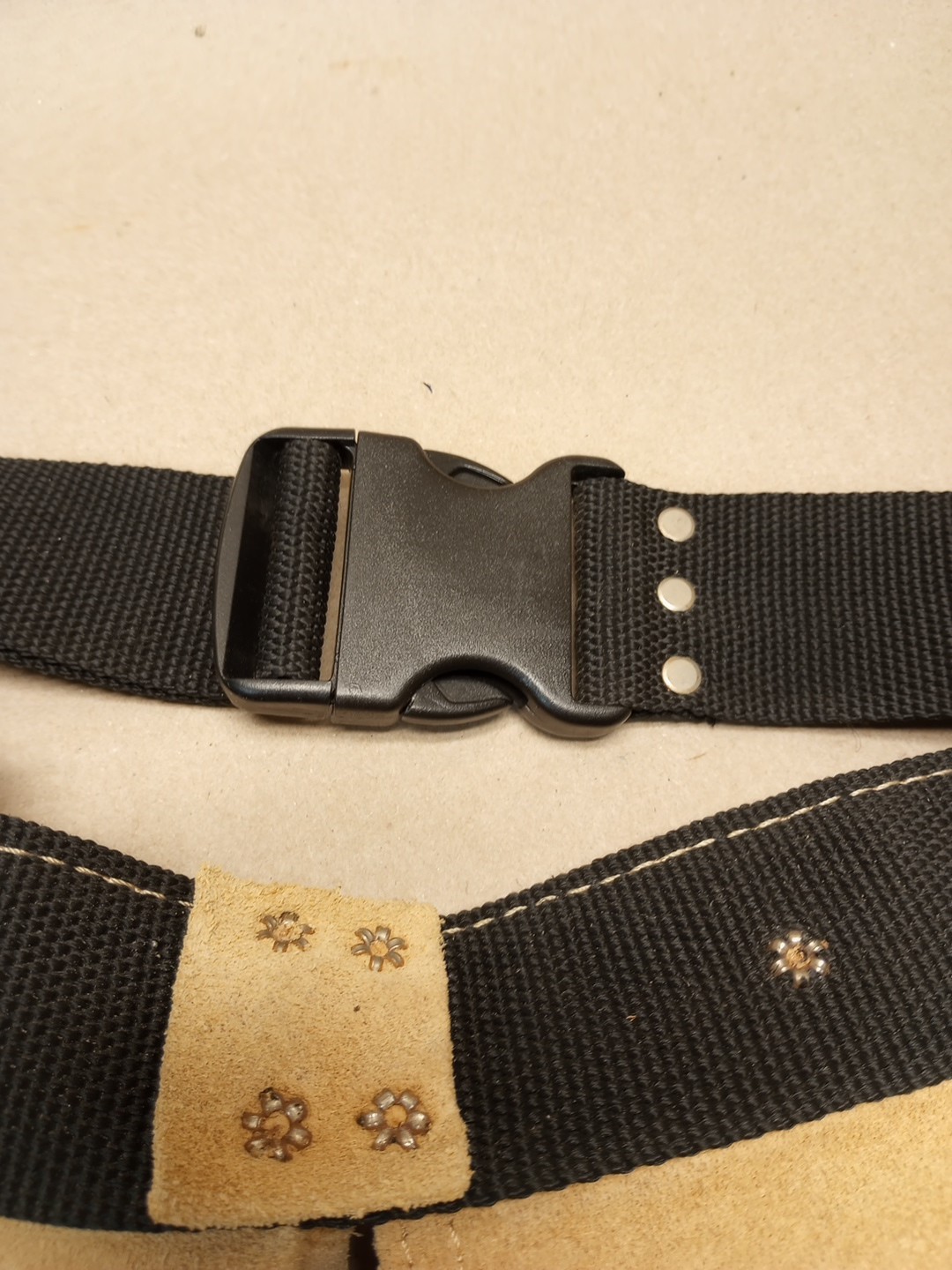 McGuire Nicholas Tool Belt Carpenter Framer Suede Leather Pouch Work Mens Brown