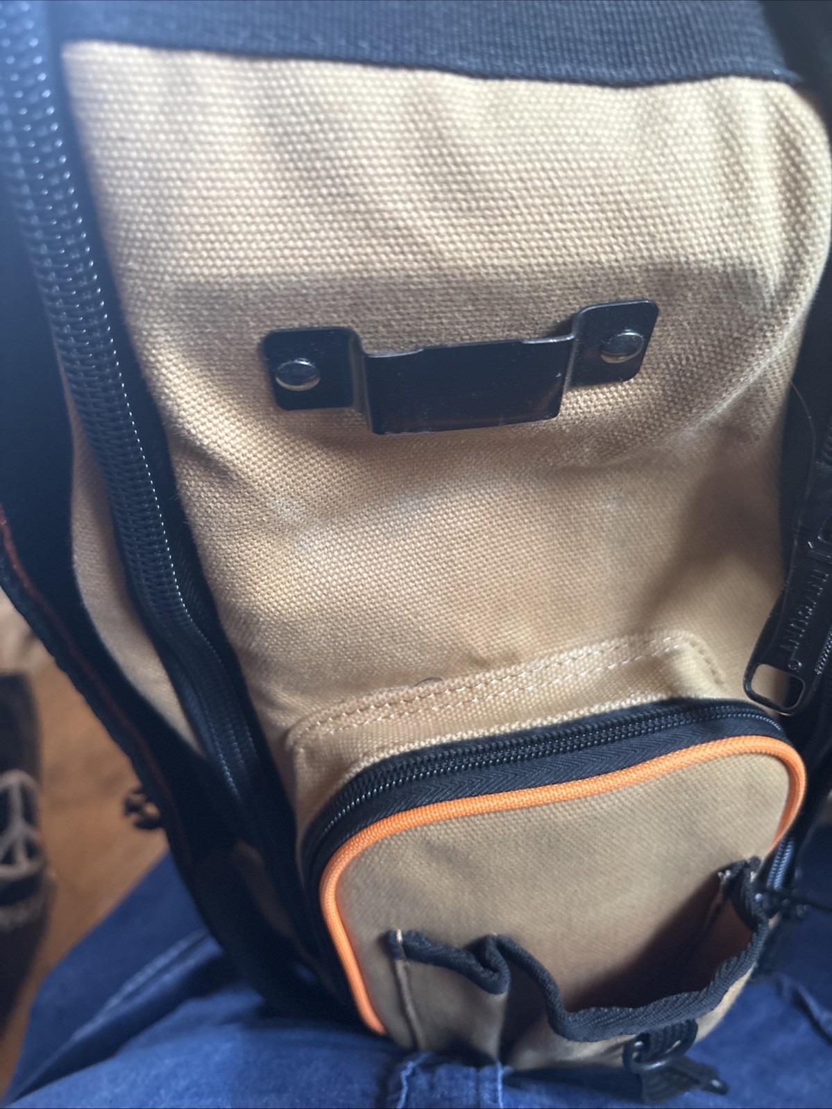 Heavy-Duty 36-Pocket Electrician Backpack – Durable Waxed-Canvas Tool Carrier
