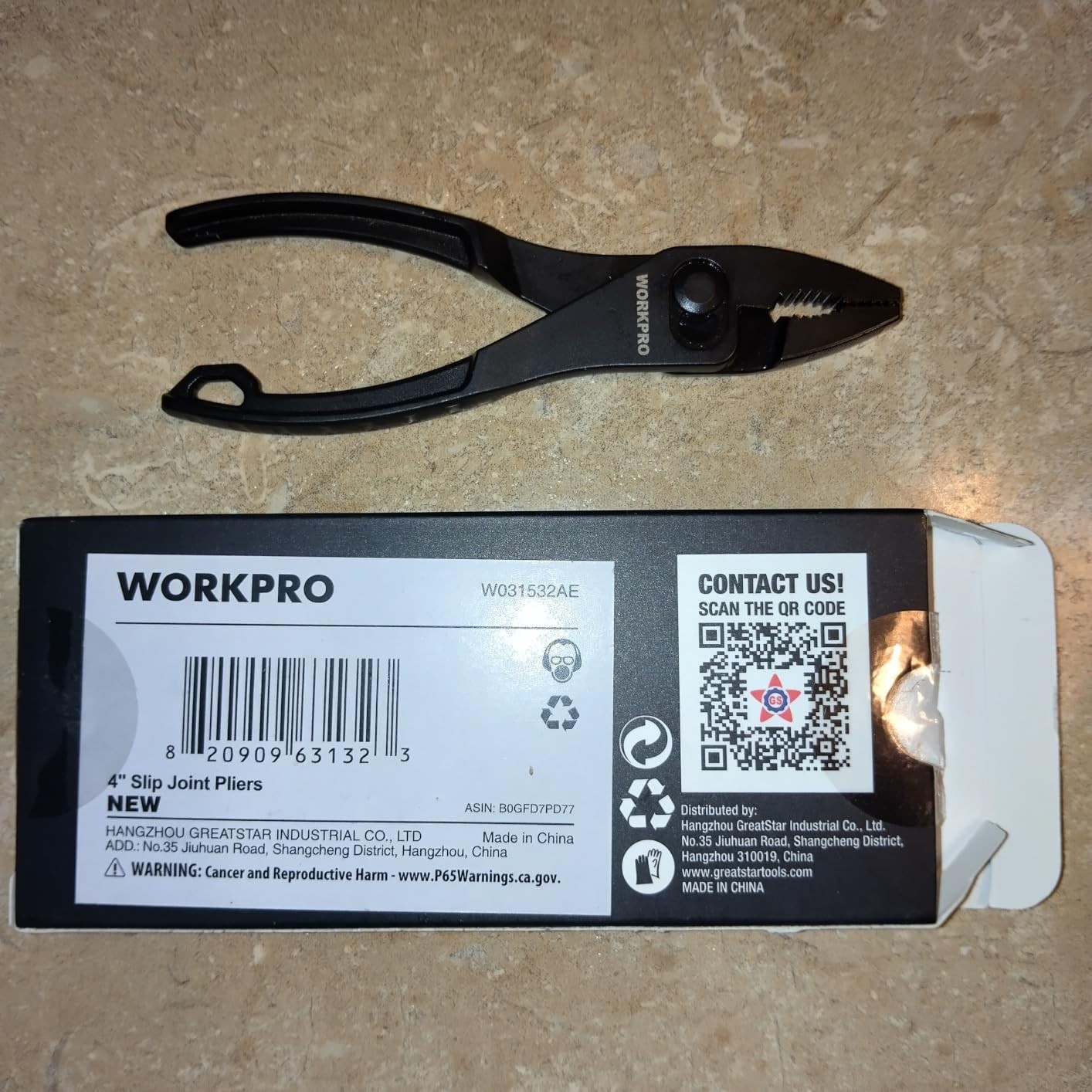 4 Inch Slip Joint Pliers Compact Pocket EDC Tool Alloy Steel Serrated Jaws