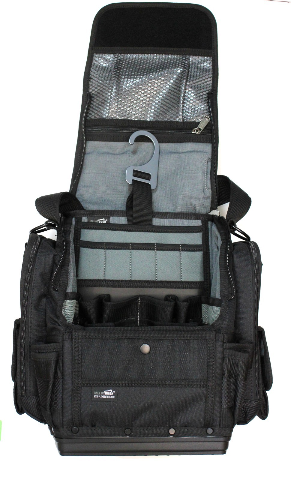 MELOTOUGH Heavy Duty Tool Bag with Multi Pockets for Work Gear