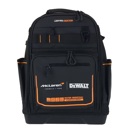 OEM DEWALT McLaren Backpack Tool Bag Waterproof Dustproof 43 Pockets DWST60122-1