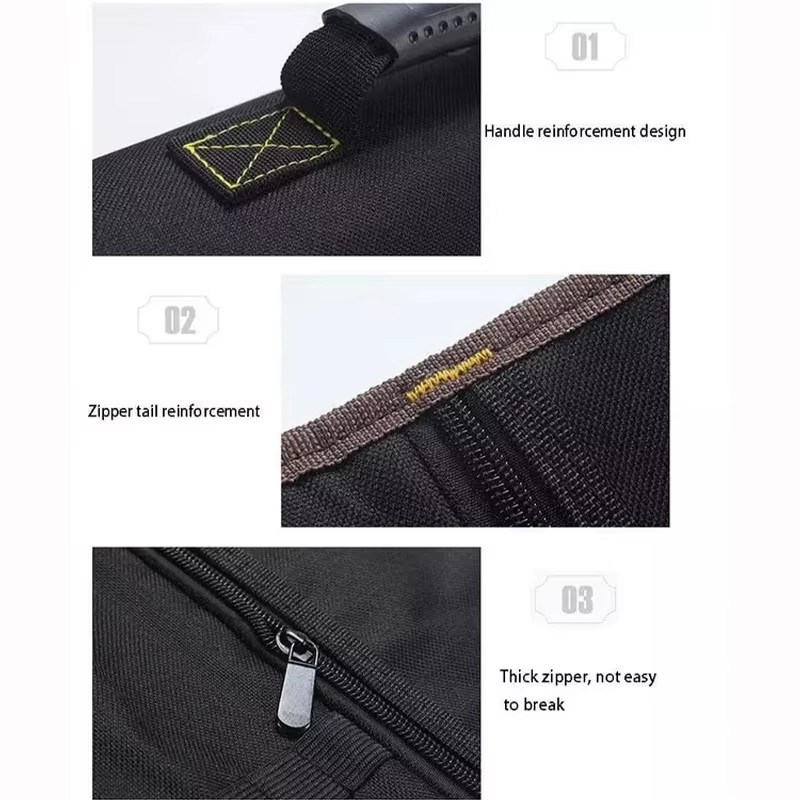 Multi-function Tool Roll Up Bag Canvas Wrench Pouch Organizer Bags w/22 Pocket