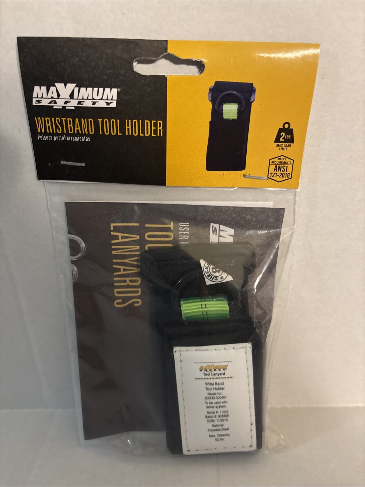 TOOL Holder For Wristband 2 Pound Limit BRAND NEW