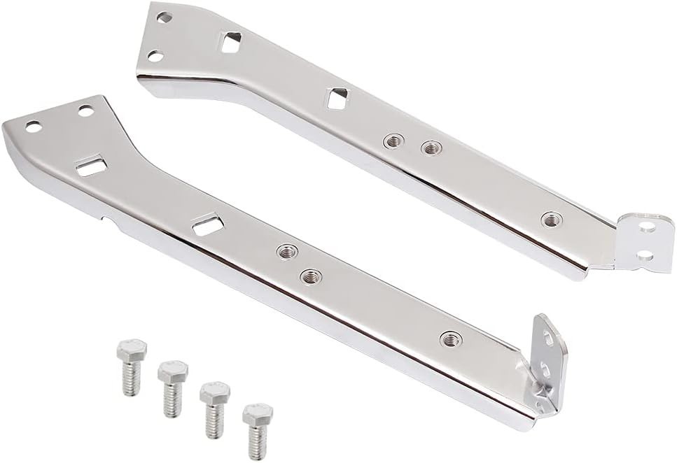 Chrome Saddlebag Rail Support Bracket Left & Right Side Fit For Harley Touring