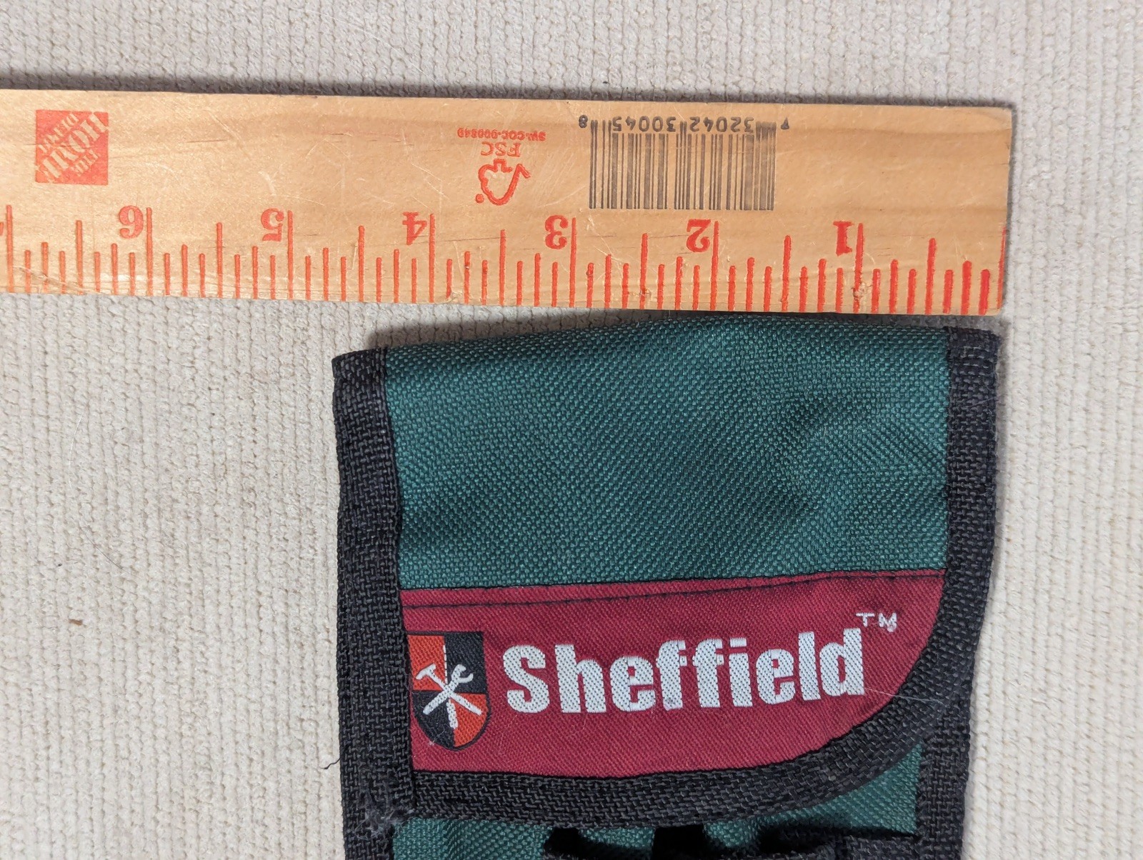Sheffield Utility Tool Belt Pouch Green w/ Red & White Logo 4.5 X 7