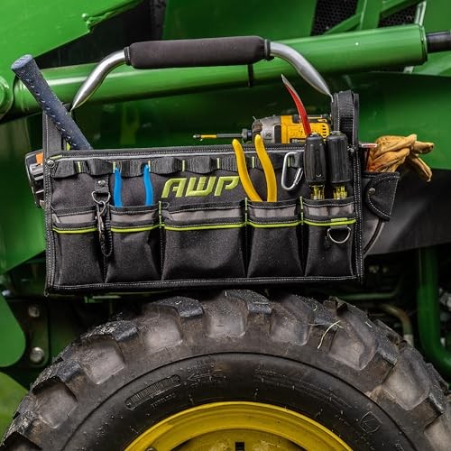 Tool Bags Premium Tool Tote Water Resistant Multi Pocket Storage Heavy DutyBlack
