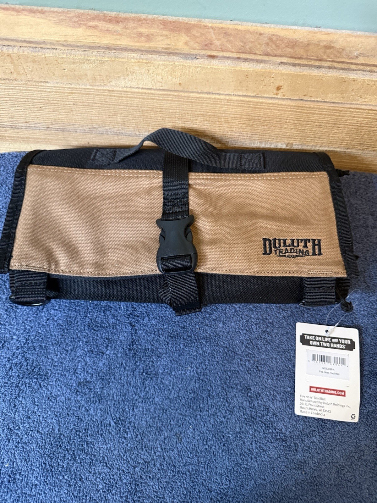 Fire Hose Tool Roll – Brown – Heavy-Duty Tool Organizer. New With Tags