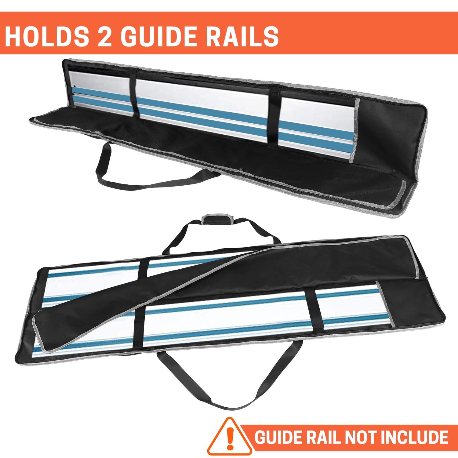 ZELARMAN Premium Guide Rail Bag, Double Side 62 inches by 9 inches, Black