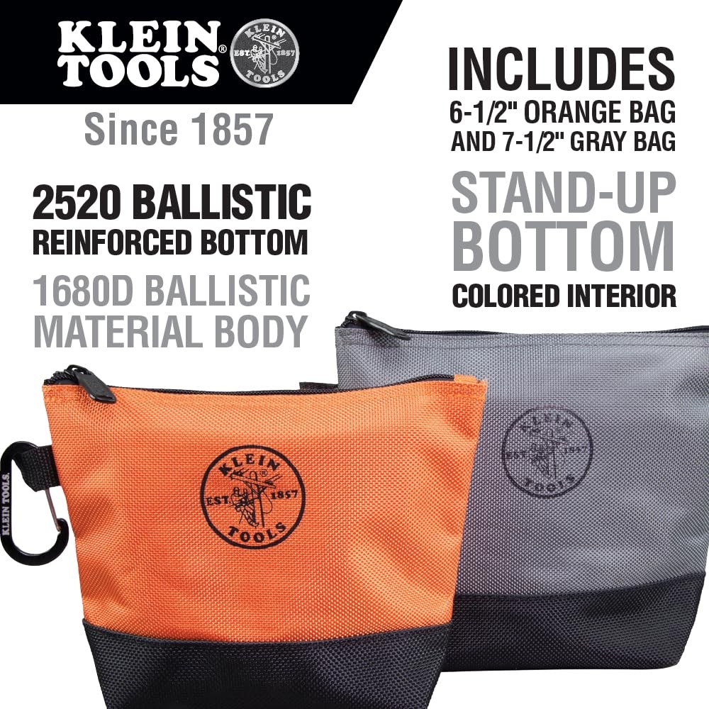 Klein Tools 80038 Backpack Tool Kit, Tradesman Pro Backpack, Zipper Tool Bags…